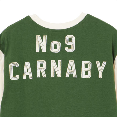 ザ・ローリング・ストーンズ / RS No,9 Harajuku Stones Varsity Chenille Applique T-Shirt Green【グッズ】