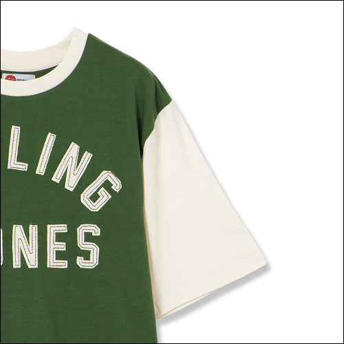 ザ・ローリング・ストーンズ / RS No,9 Harajuku Stones Varsity Chenille Applique T-Shirt Green【グッズ】