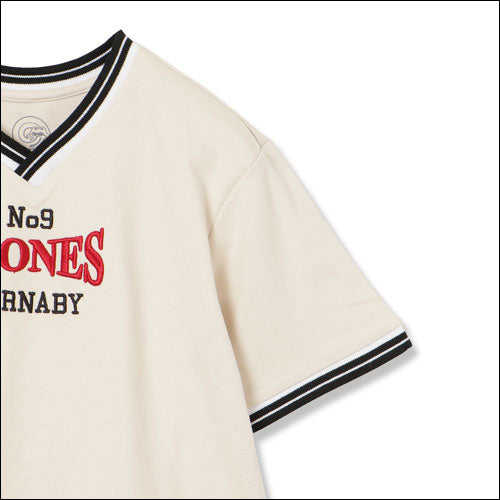 ザ・ローリング・ストーンズ / RS No,9 Harajuku Stones Varsity V-Neck Baby T-Shirt White【グッズ】