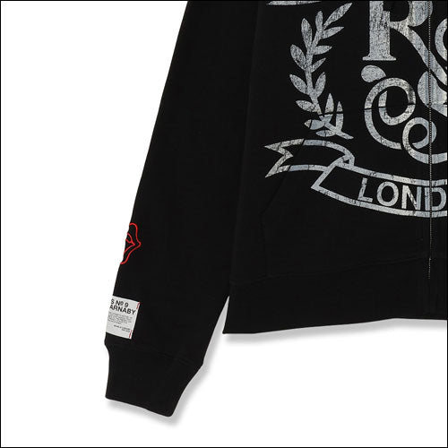 ザ・ローリング・ストーンズ / RS No,9 Harajuku Crest Zip Up Hoodie Black【グッズ】