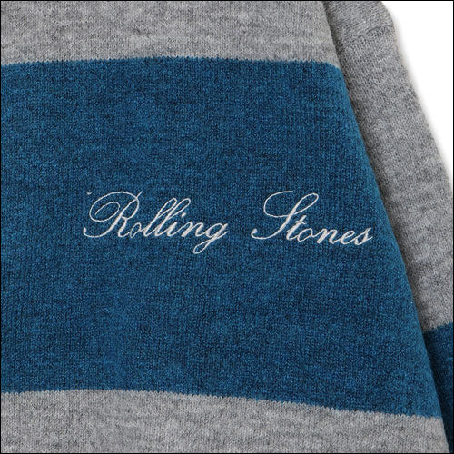 ザ・ローリング・ストーンズ / RS No,9 Harajuku Stones Cropped Knit Rugby Jersey Beige【グッズ】