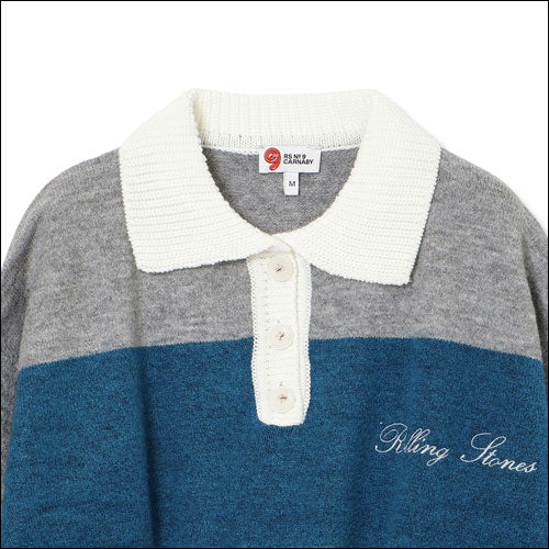 ザ・ローリング・ストーンズ / RS No,9 Harajuku Stones Cropped Knit Rugby Jersey Beige【グッズ】