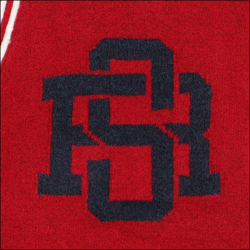 ザ・ローリング・ストーンズ / RS No,9 Harajuku Distressed Varsity Cardigan Red【グッズ】