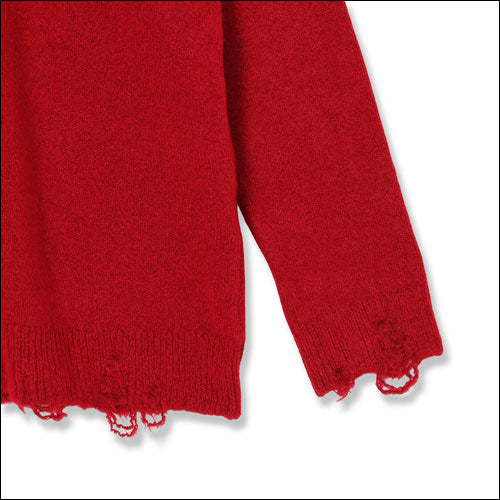 ザ・ローリング・ストーンズ / RS No,9 Harajuku Distressed Varsity Cardigan Red【グッズ】