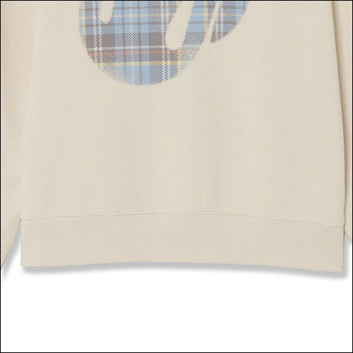 ザ・ローリング・ストーンズ / RS No,9 Harajuku Tartan Lick Fleece Crewneck White【グッズ】