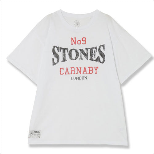 ザ・ローリング・ストーンズ / RS No,9 Harajuku RS No,9 Varsity T-Shirt White【グッズ】