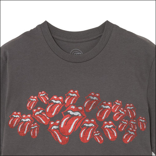 ザ・ローリング・ストーンズ / RS No,9 Harajuku Scattered Lick Printed T-Shirt Charcoal【グッズ】