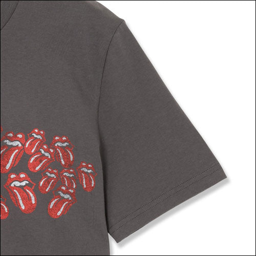 ザ・ローリング・ストーンズ / RS No,9 Harajuku Scattered Lick Printed T-Shirt Charcoal【グッズ】