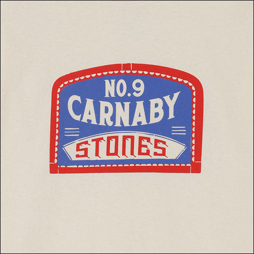 ザ・ローリング・ストーンズ / RS No,9 Harajuku Stones Americana Natural LS T-Shirt White【グッズ】