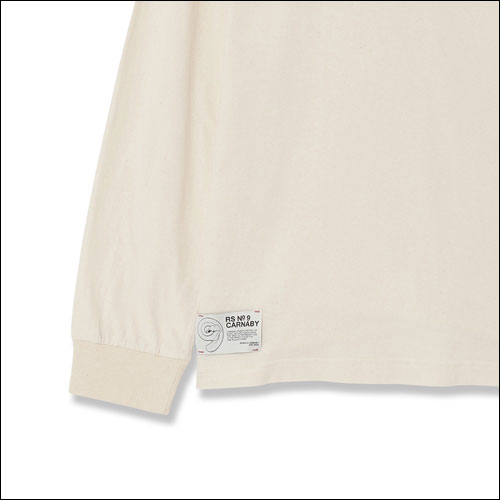 ザ・ローリング・ストーンズ / RS No,9 Harajuku Stones Americana Natural LS T-Shirt White【グッズ】