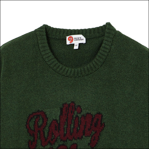 ザ・ローリング・ストーンズ / RS No,9 Harajuku Knit Sweater Green