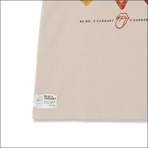 ザ・ローリング・ストーンズ / RS No,9 Harajuku Bauble T-Shirt Beige【グッズ】