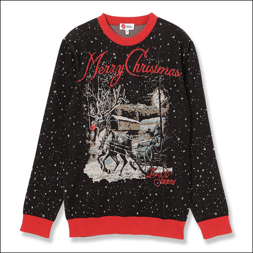 ザ・ローリング・ストーンズ / RS No,9 Harajuku Stones Merry Christmas Knitted Sweater Black【グッズ】