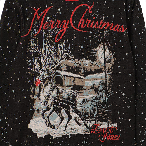 ザ・ローリング・ストーンズ / RS No,9 Harajuku Stones Merry Christmas Knitted Sweater Black【グッズ】