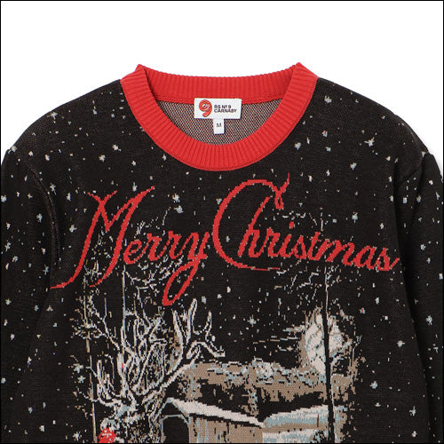 ザ・ローリング・ストーンズ / RS No,9 Harajuku Stones Merry Christmas Knitted Sweater Black【グッズ】
