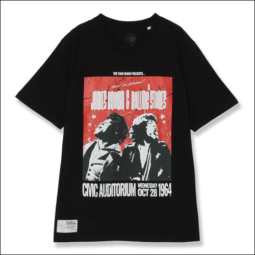 ザ・ローリング・ストーンズ / RS No,9 Harajuku RS9 X James Brown T-Shirt Black【グッズ】