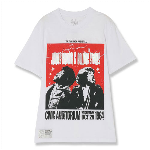 ザ・ローリング・ストーンズ / RS No,9 Harajuku RS9 X James Brown T-Shirt White【グッズ】