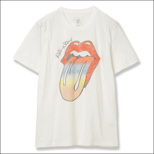 ザ・ローリング・ストーンズ / RS No,9 Harajuku The Rolling Stones Rainbow Tongue Fitted T-Shirt【グッズ】