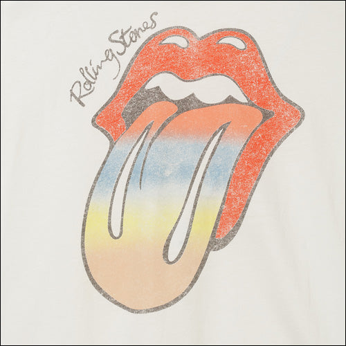 ザ・ローリング・ストーンズ / RS No,9 Harajuku The Rolling Stones Rainbow Tongue Fitted T-Shirt【グッズ】