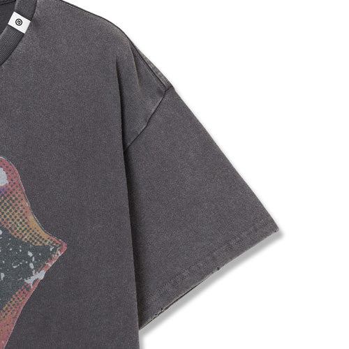 ザ・ローリング・ストーンズ / RS No,9 Harajuku Replicart RS Lips & Tongue T-Shirt Charcoal Grey【グッズ】