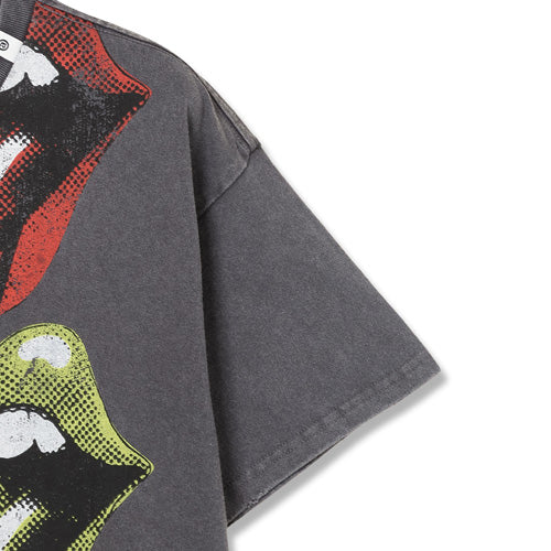 ザ・ローリング・ストーンズ / RS No,9 Harajuku Replicart RS 3Lips & Tongue T-Shirt Charcoal Grey【グッズ】