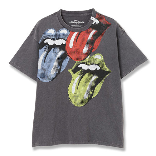 ザ・ローリング・ストーンズ / RS No,9 Harajuku Replicart RS 3Lips & Tongue T-Shirt Charcoal Grey【グッズ】