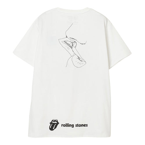 ザ・ローリング・ストーンズ / RS No,9 Harajuku Trippy Mikio Art RS9 Lip & Tong Sketches T-Shirt White【グッズ】