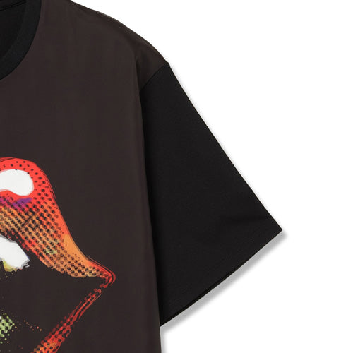 ザ・ローリング・ストーンズ / RS No,9 Harajuku Trippy Mikio Art RS9 Lip & Tong T-Shirt Black【グッズ】