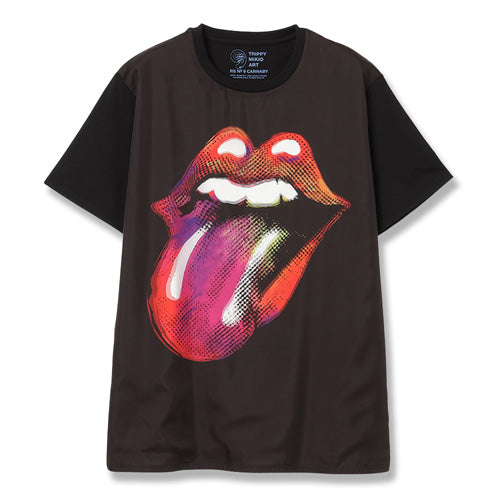 ザ・ローリング・ストーンズ / RS No,9 Harajuku Trippy Mikio Art RS9 Lip & Tong T-Shirt Black【グッズ】