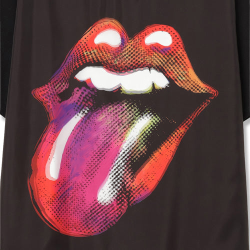 ザ・ローリング・ストーンズ / RS No,9 Harajuku Trippy Mikio Art RS9 Lip & Tong T-Shirt Black【グッズ】