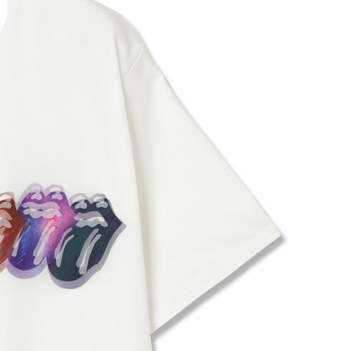 ザ・ローリング・ストーンズ / RS No,9 Harajuku Trippy Mikio Art RS9 Lip & Tong 7Lips T-Shirt White【グッズ】