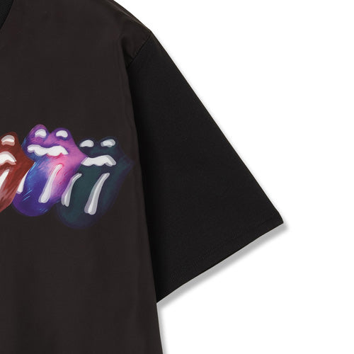 ザ・ローリング・ストーンズ / RS No,9 Harajuku Trippy Mikio Art RS9 Lip & Tong 7Lips T-Shirt Black【グッズ】