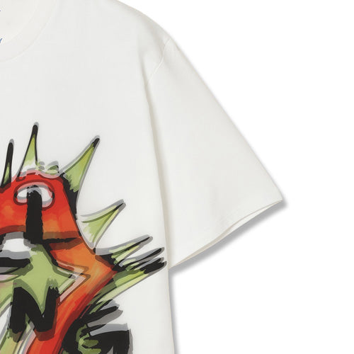 ザ・ローリング・ストーンズ / RS No,9 Harajuku Trippy Mikio Art RS9  Lip & Tong Illustraion T-Shirt White【グッズ】