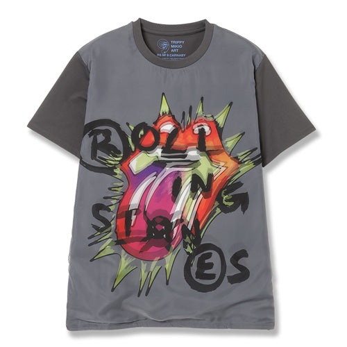 ザ・ローリング・ストーンズ / RS No,9 Harajuku Trippy Mikio Art RS9  Lip & Tong Illustraion T-Shirt Black【グッズ】