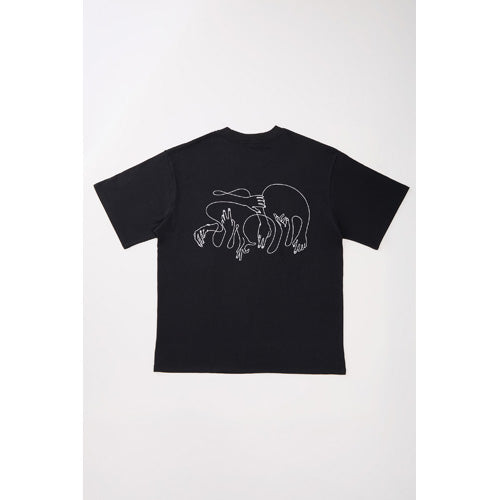 平手友梨奈 / ビッグシルエット刺繍Tシャツ(BLACK)【グッズ】