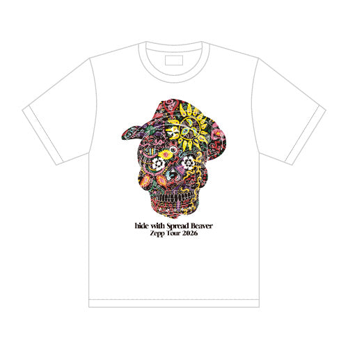 hide with Spread Beaver / SKULL REPLICATE Tシャツ White【グッズ】
