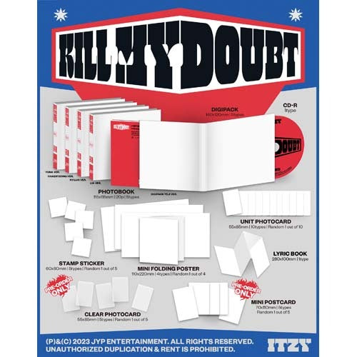 ITZY / KILL MY DOUBT【DIGIPACK Ver.】【RANDOM Ver.】【CD】