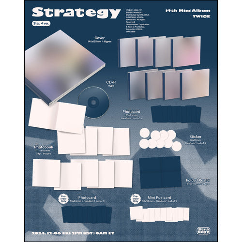 TWICE / STRATEGY : 14th Mini Album【Digipack ver.】【Random