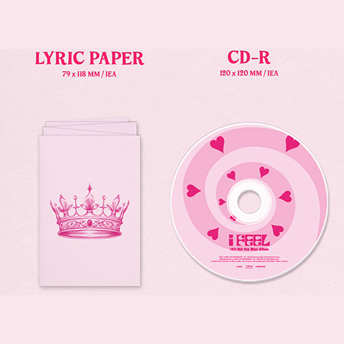 (G)I-DLE / I Feel: 6th Mini Album【Jewel Ver.】【ランダムバージョン】【CD】
