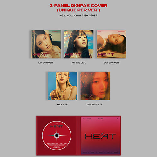 (G)I-DLE / HEAT: Special Album【DIGIPAK Ver.】【Member Ver.】【Random Ver.】【CD】
