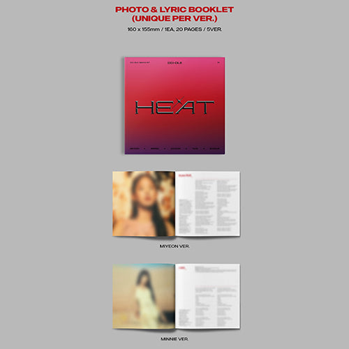 (G)I-DLE / HEAT: Special Album【DIGIPAK Ver.】【Member Ver.】【Random Ver.】【CD】