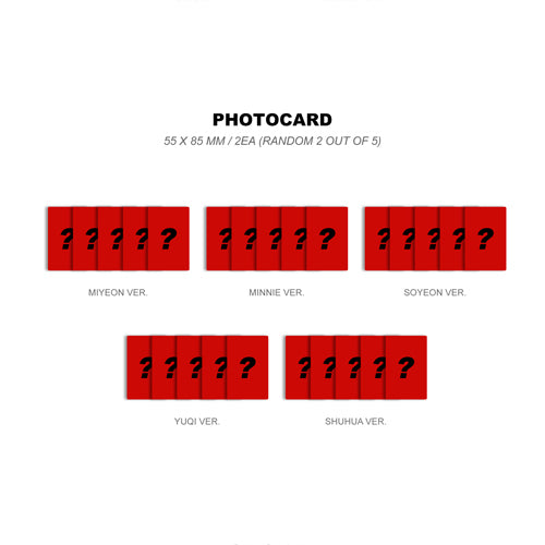 (G)I-DLE / 2: (G)I-DLE Vol.2【POCAALBUM Ver.】【Random Ver.】【デジタルコード】