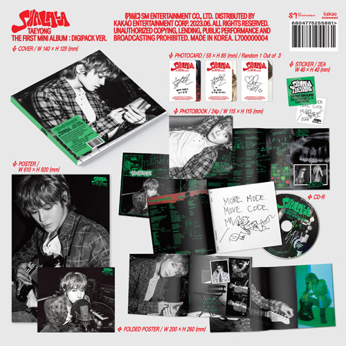 TAEYONG(NCT) / SHALALA: 1st Mini Album【Digipack Ver.】【CD】