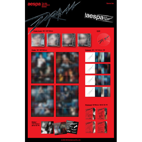 aespa / Drama : 4th Mini Album【Scene Ver.】【RANDOM VER.】【CD】