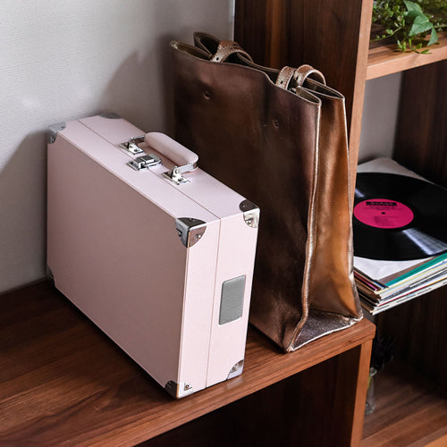 ONKYO / Bluetoothスピーカー内蔵ポータブルターンテーブル「OCP-01」【シェルピンク】