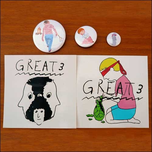 GREAT3 / 缶バッチ&ステッカー セット