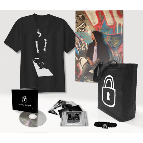 ジャスティン・ビーバー / 『パーパス』 サイン入りCDスペシャル・セット【ストア限定】【T-SHIRT】【L】【Lサイズ】【+グッズ】