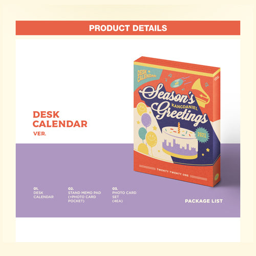 KANG DANIEL（カン・ダニエル） / KANGDANIEL SEASON'S GREETINGS 2021 (DESK CALENDAR VER.)