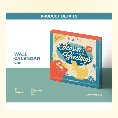 KANG DANIEL（カン・ダニエル） / KANGDANIEL SEASON'S GREETINGS 2021 (WALL CALENDAR VER.)