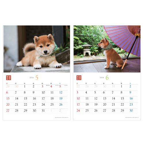 豆助 / 和風総本家・二十代目豆助 壁掛カレンダー2018